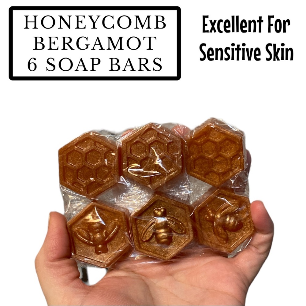 6 Bars, Honeycomb Bee Soap, Handmade, Great Gift Idea! ( PRICE IS FIRM )